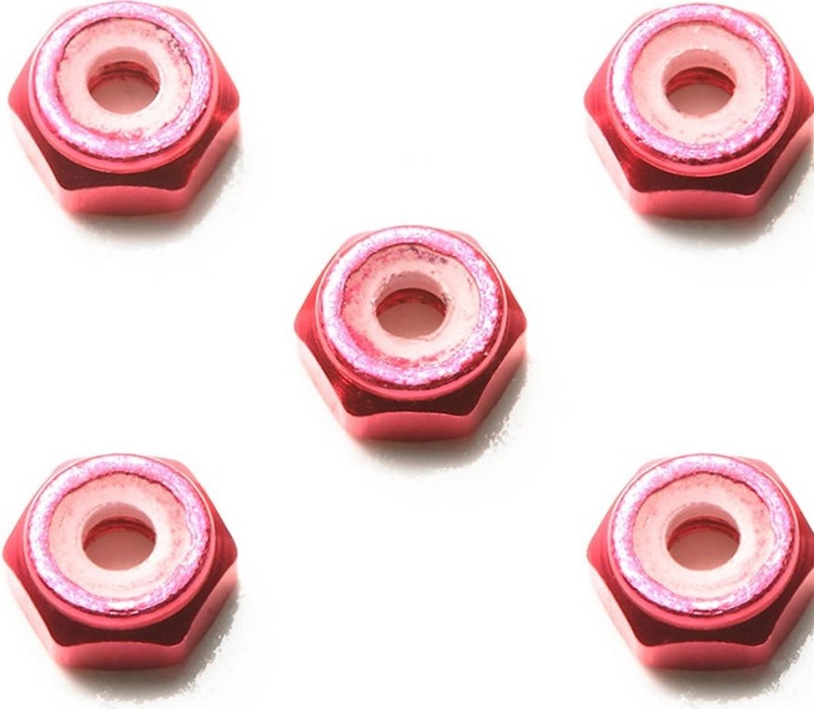 2Mm Aluminum Lock Nut (Pink, 5Pcs.) (Mini 4Wd Special Project) Hot