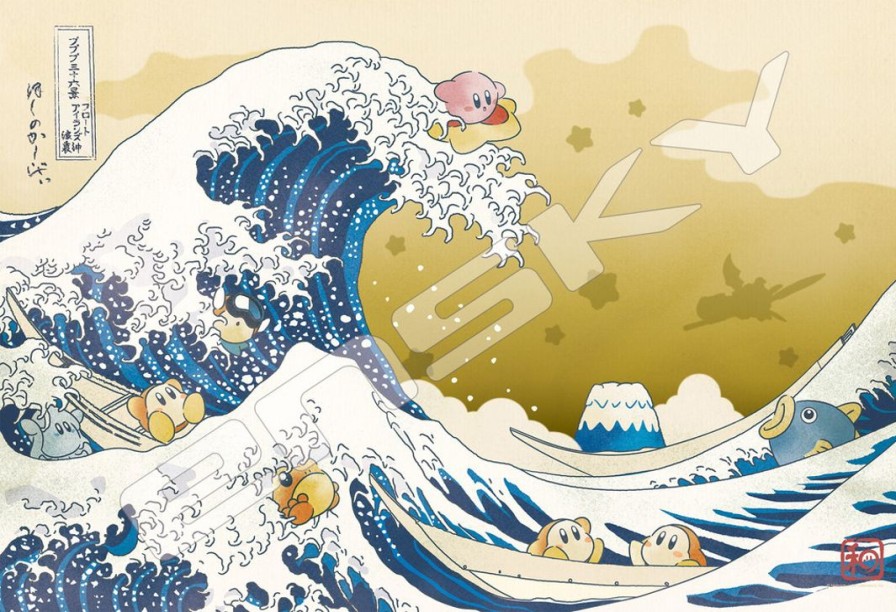 Jigsaw Puzzle Kirby: Thirty-Six Views Of Pupupu The Great Wave Off Float Islands 300Pcs (No.300-Ml01: 380 X 260Mm) Hot