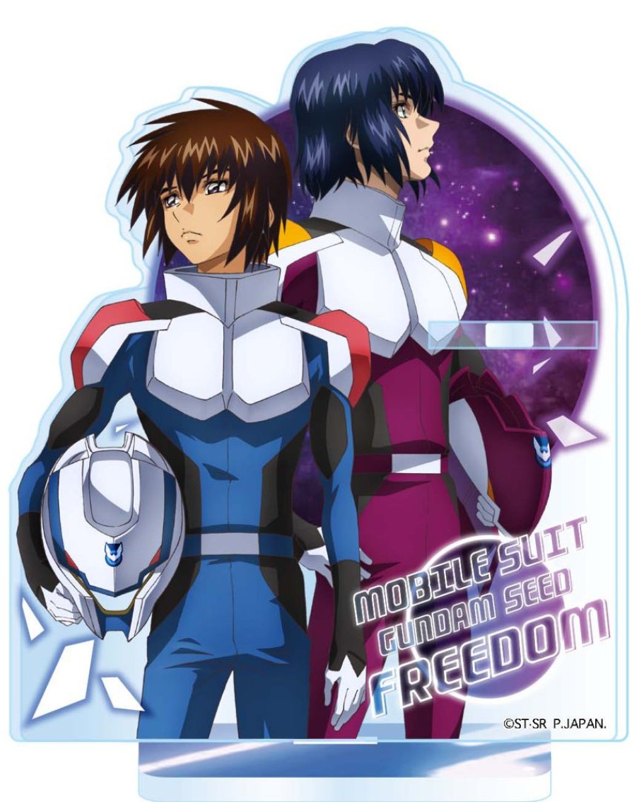 Gundam Seed Freedom: Acrylic Pen Stand Kira & Athrun New