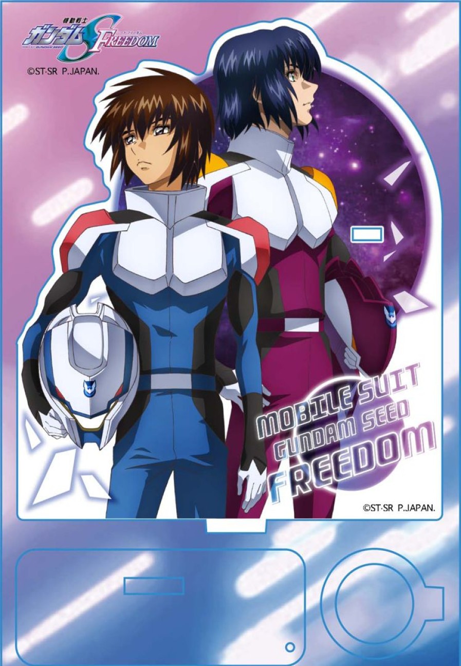 Gundam Seed Freedom: Acrylic Pen Stand Kira & Athrun New