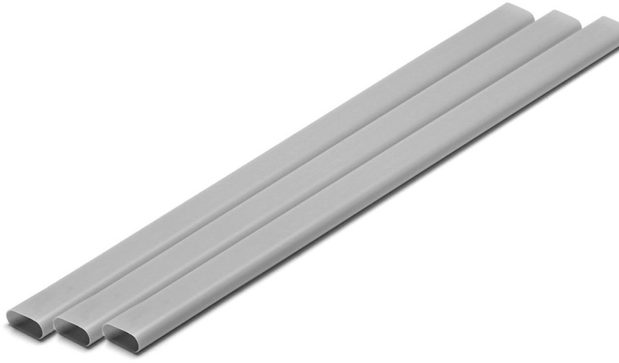 Plastic = Material (Gray) Elongated Round Pipe 7 X 14 Mm 3Pcs Online