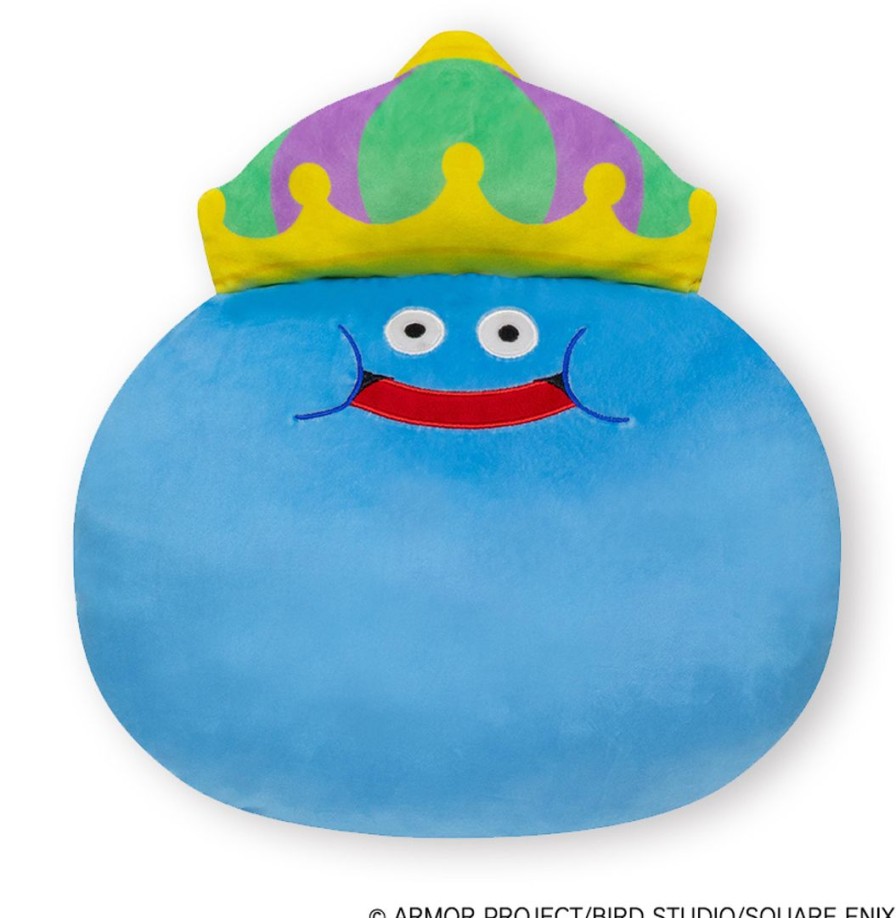 Dragon Quest: Smile Slime Cushion Blanket King Slime Clearance