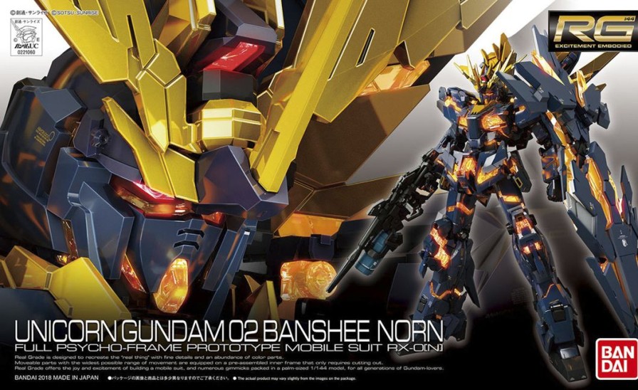 1/144 Rg Unicorn Gundam 02 Banshee Norn Best