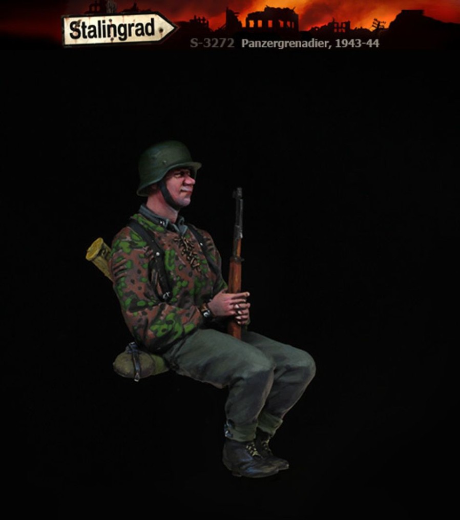 1/35 Wwii Germany Panzergrenadier Sitting On A Chair 1943-44 Best