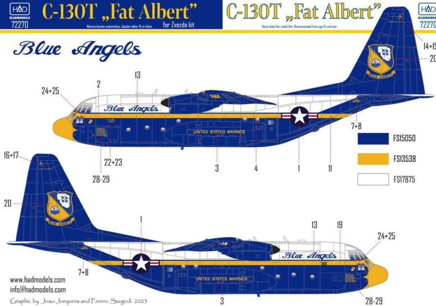 1/72 C-130T Fat Albert 164763 - For Zvezda Clearance