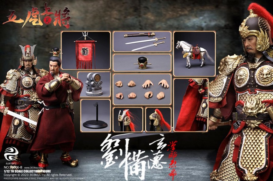 1/12 Three Kingdoms On Palm - Liu Bei, Xuande (Deluxe Battle Field Version) New