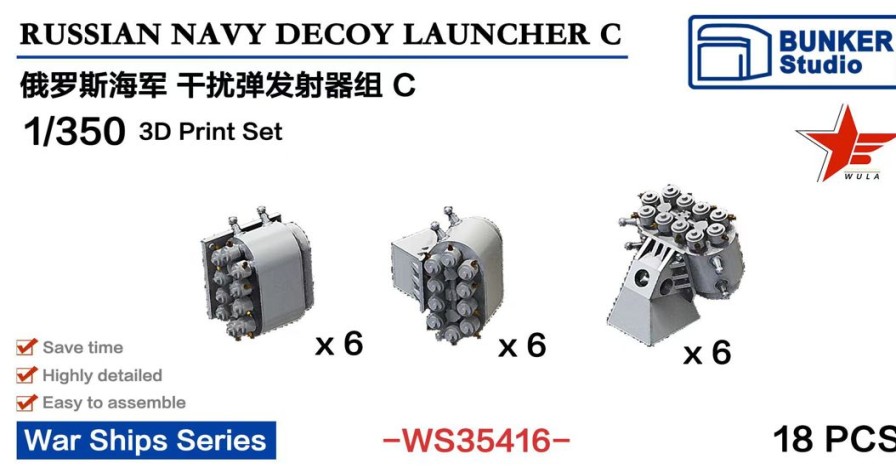 1/350 Russian Navy Decoy Launcher Set C Online