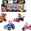 Hot Wheels Mario Kart 4 Pack (4Unit Set) (Gwb36-986M) Hot