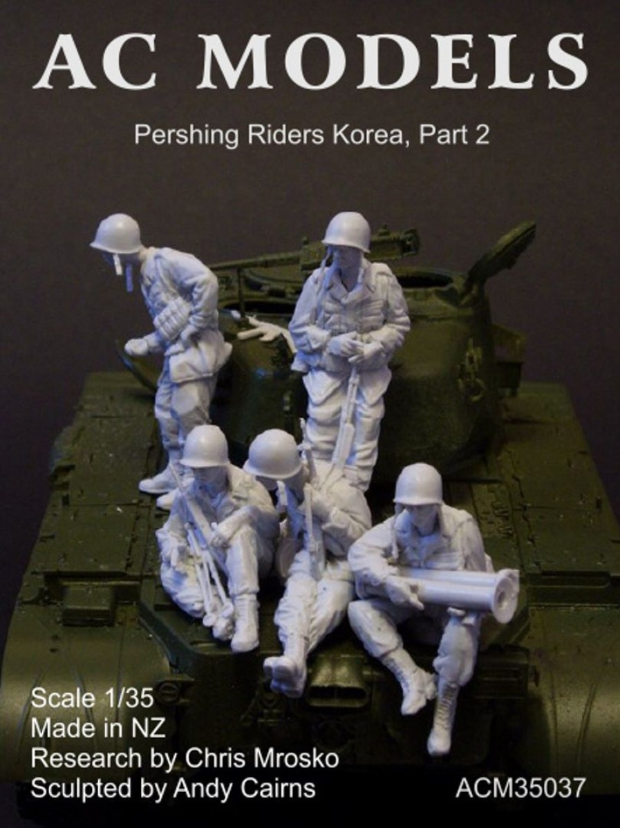 1/35 Korean War Us Pershing Riders Part 2 (Set Of 5) Hot