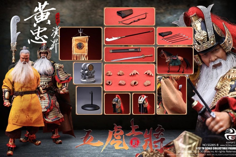 1/12 Three Kingdoms On Palm - Huang Zhong, Hansheng (Deluxe Battle Field Version) Best