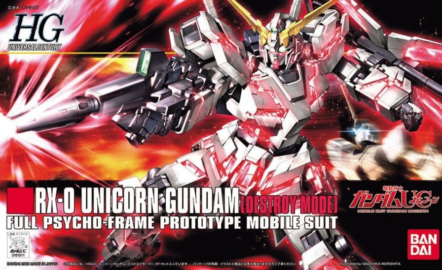 1/144 Hguc Rx-0 Unicorn Gundam Destroy Mode Hot