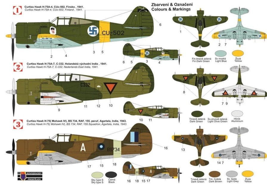 1/72 Curtiss Hawk H-75A/Mohawk Iv Hot