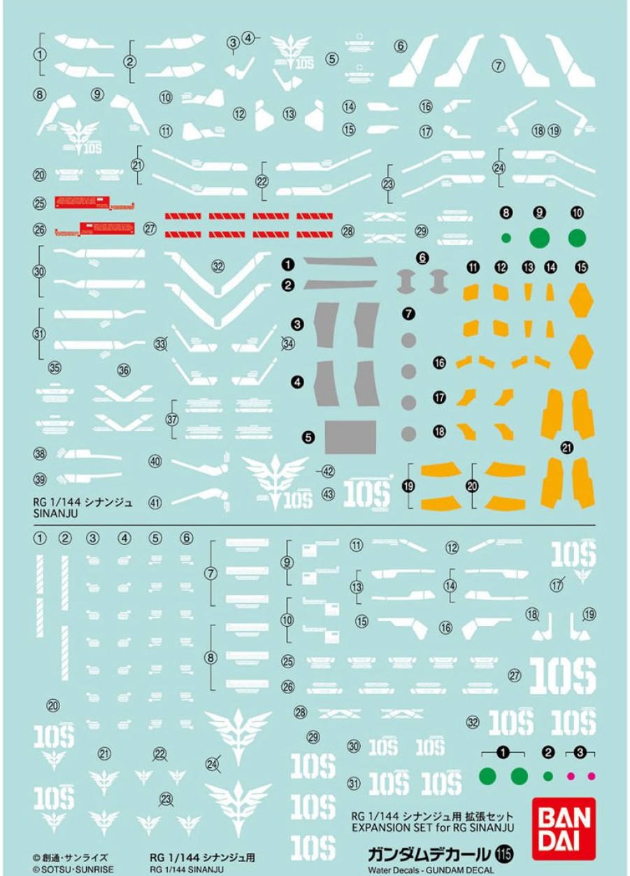 1/144 Gundam Decal No.115 Rg Sinanju Online