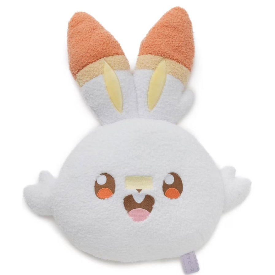 Pokepiece Stuffed Toy Face Cushion Scorbunny New