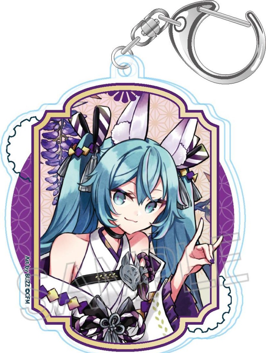 Hatsune Miku: Hyakki Yagyo Acrylic Keychain Fox Spirit (Wisteria) Online