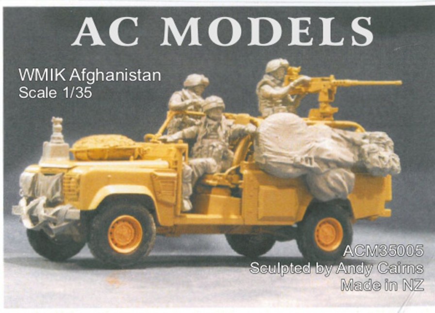 1/35 Current British Land Rover Wmik Afghanistan Crew & Cargo Set (3 Crew Members Included) New