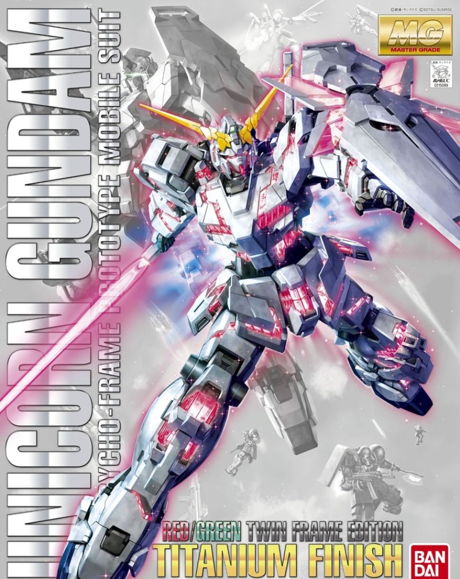 1/100 Mg Rx-0 Unicorn Gundam (Red Or Green Frame Twin Frame Edition) Titanium Finish Best