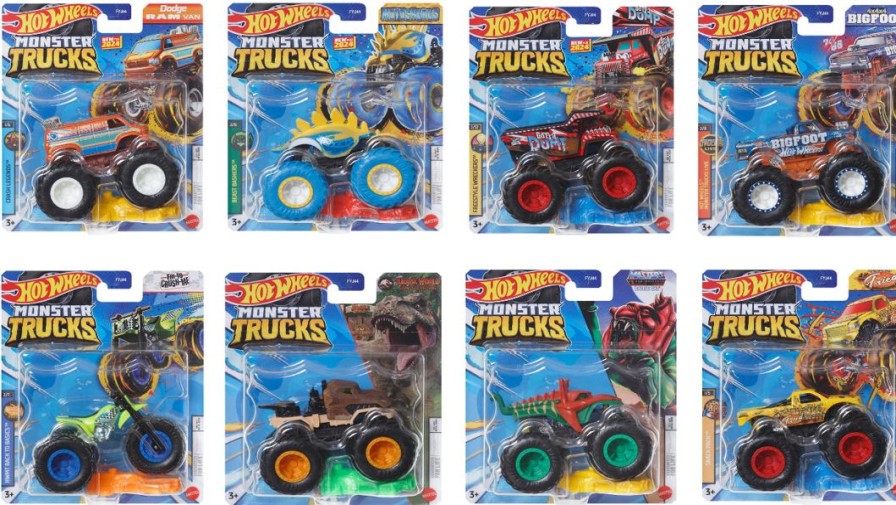 1/64 Hot Wheels Monster Truck Assortment 1Box 8Pcs (Fyj44-984B) Clearance