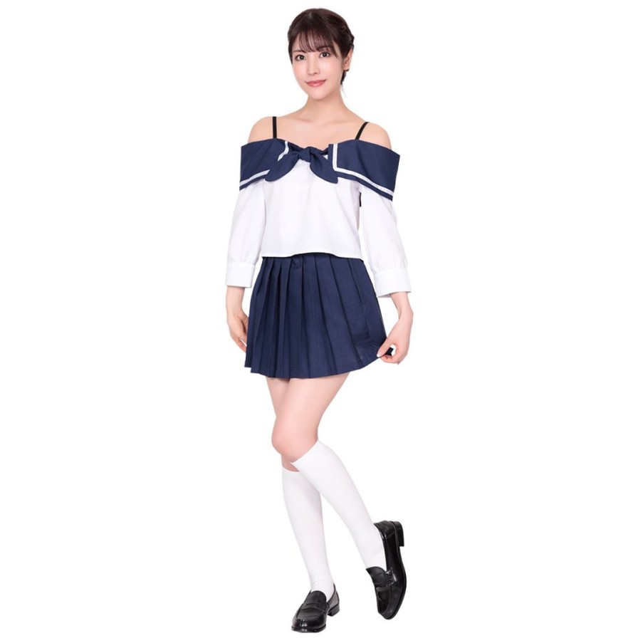 Loose Shoulder Sailor Suit From The New Semester Wholesale