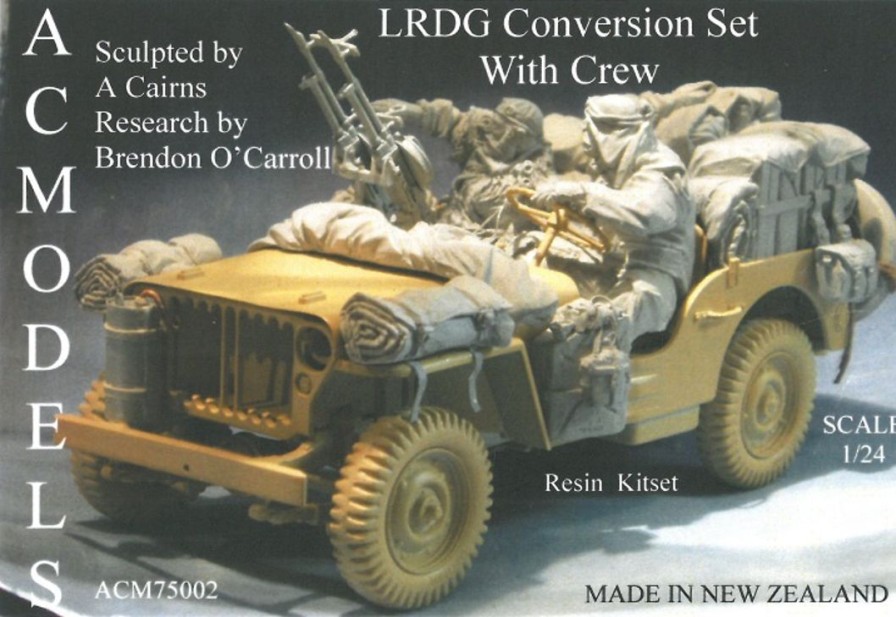 1/24 Wwii British Lrdg Jeep Conversion Set (2 Crew Members Included) Online