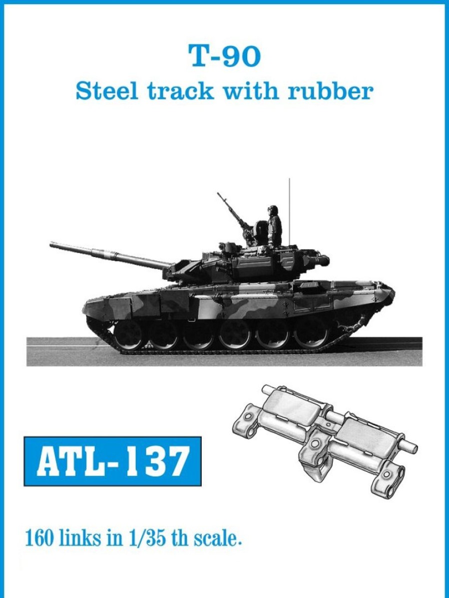 1/35 T-90 Steel Track With Rubber Boots New