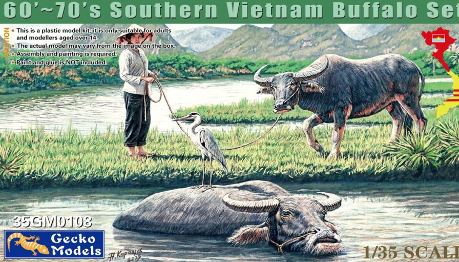 1/35 60'-70'S Vietnam Buffalo Set Best