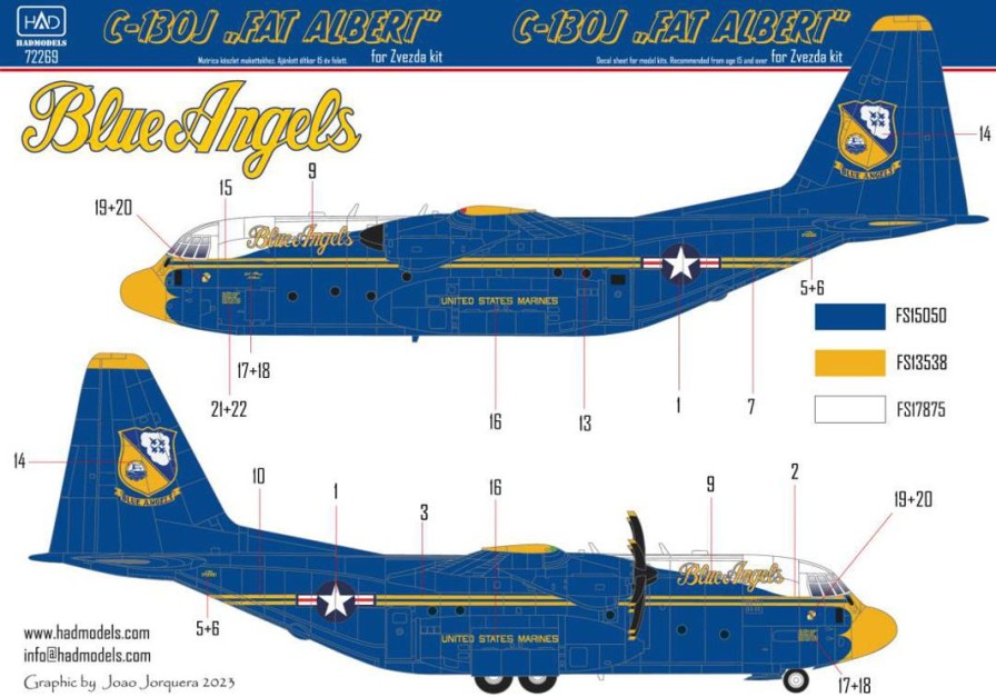 1/72 C-130J Fat Albert 170000 For Zvezda Online