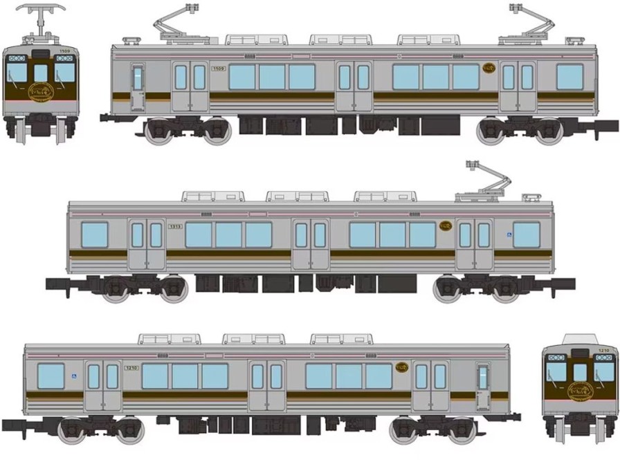 1/150 The Trains Collection Fukushima Kotsu 1000 Series 3-Car Set A Hot