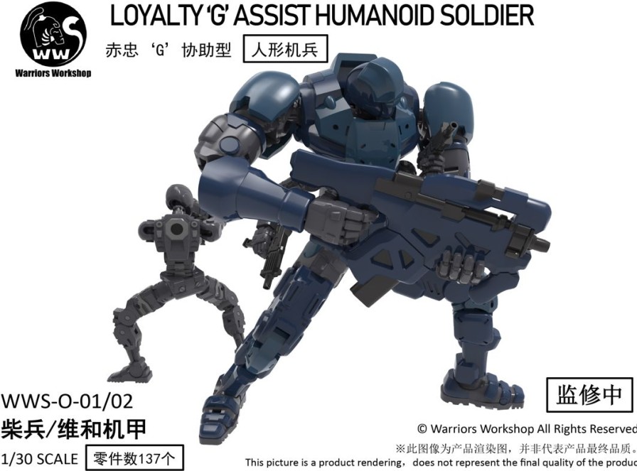 Remnant Dome Series Wws-0-01/02 Match Soldier/Peacekeeping Armor Plastic Model Kit (Blue) New