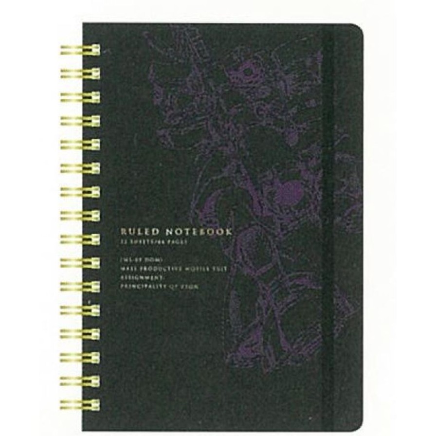 Gundam Stationery Vi Ring Notebook A6 Ms-09 (Dom) New