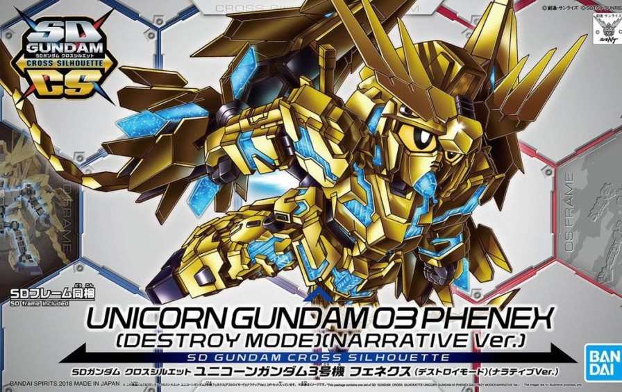 Sd Gundam Cross Silhouette Unicorn Gundam 03 Phenex (Destroy Mode) (Narrative Ver.) Best