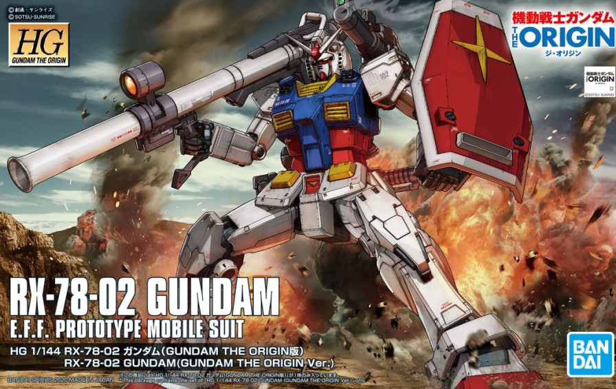 1/144 Hg Rx-78-02 Gundam (Gundam The Origin Ver.) Hot