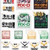 Sticker That Can Be Pasted And Peeled Off Gs (Gundam Stationery) 10 Gundam Uc Wholesale