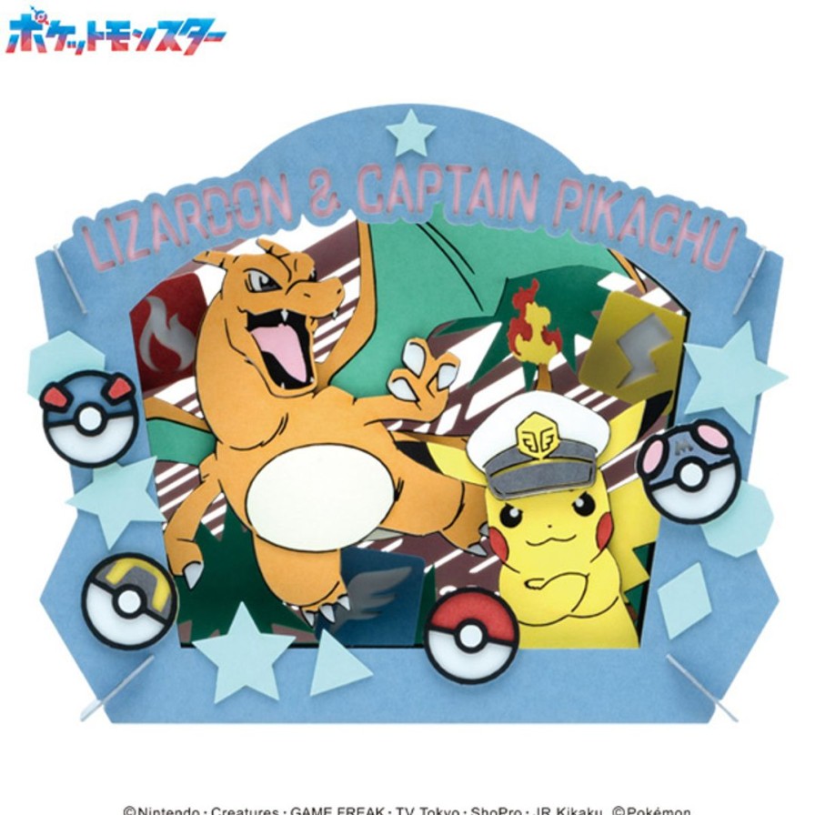 Pokemon: Paper Theater Pt-338 Captain Pikachu & Charizard Hot