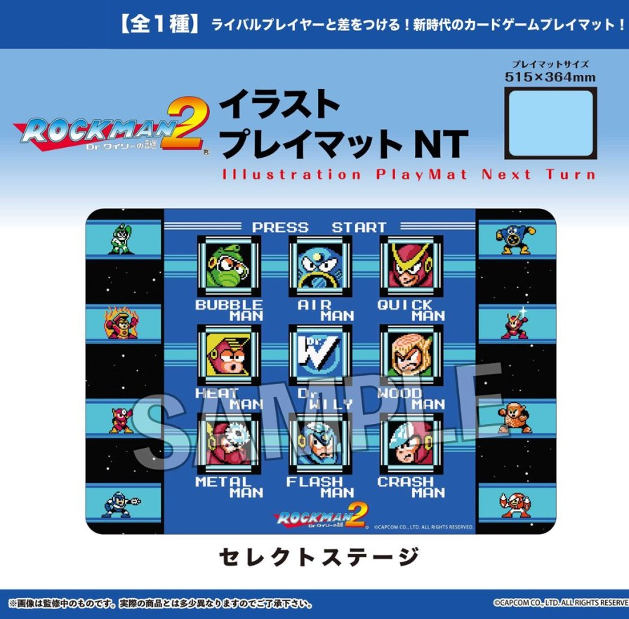 Rockman 2/ Mega Man 2: Illustration Playmat Next Turn Select Stage Best