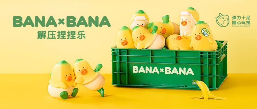 Bana X Bana Squeeze Toy 1Box 8Pcs Wholesale