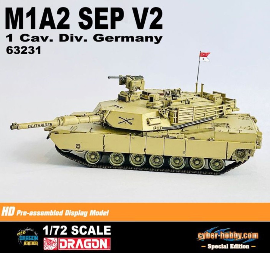 1/72 Us Army M1A2 Abrams Sep V2 1St Cavalry Division Death Rider (German Garrison) Completed Product Clearance