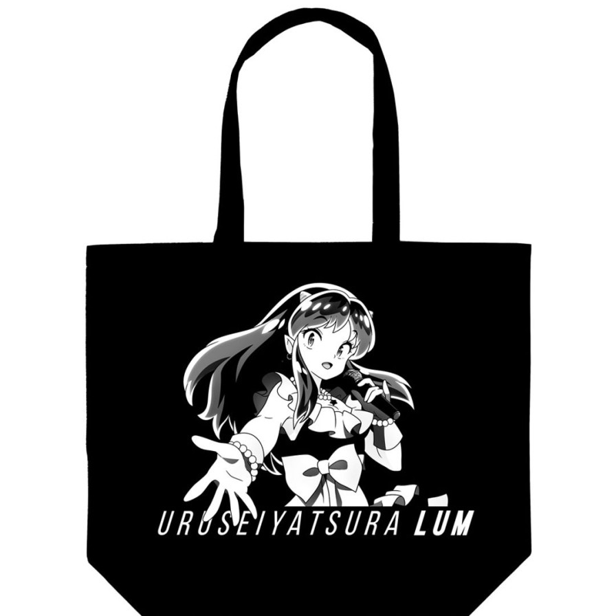 Tv Anime Urusei Yatsura Newly Drawn Lum Large Tote Idol Ver. Black Best