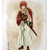 Rurouni Kenshin: Newly Drawn Kenshin Himura F6 Canvas Art Best