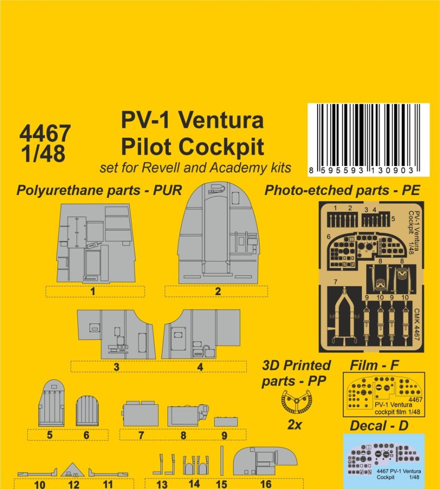 1/48 Pv-1 Ventura Pilot Cockpit New